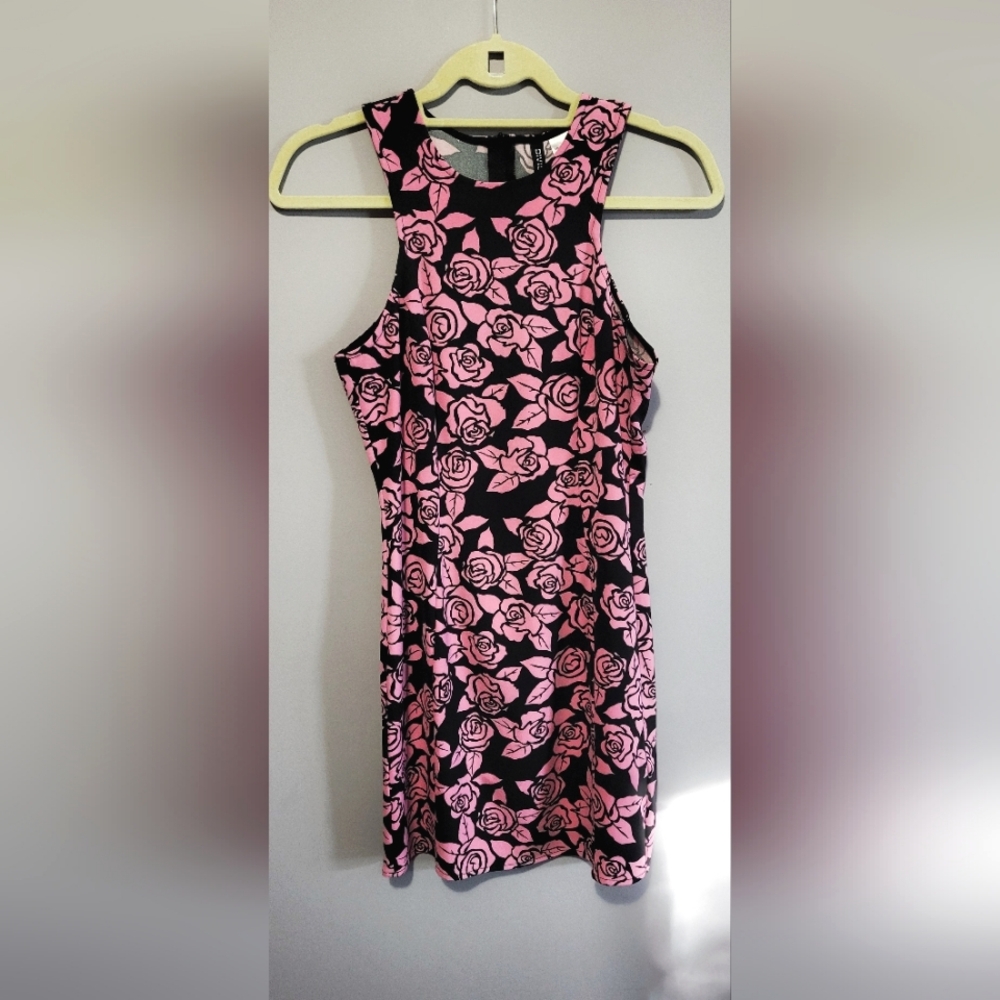 HM floral bodycon dress